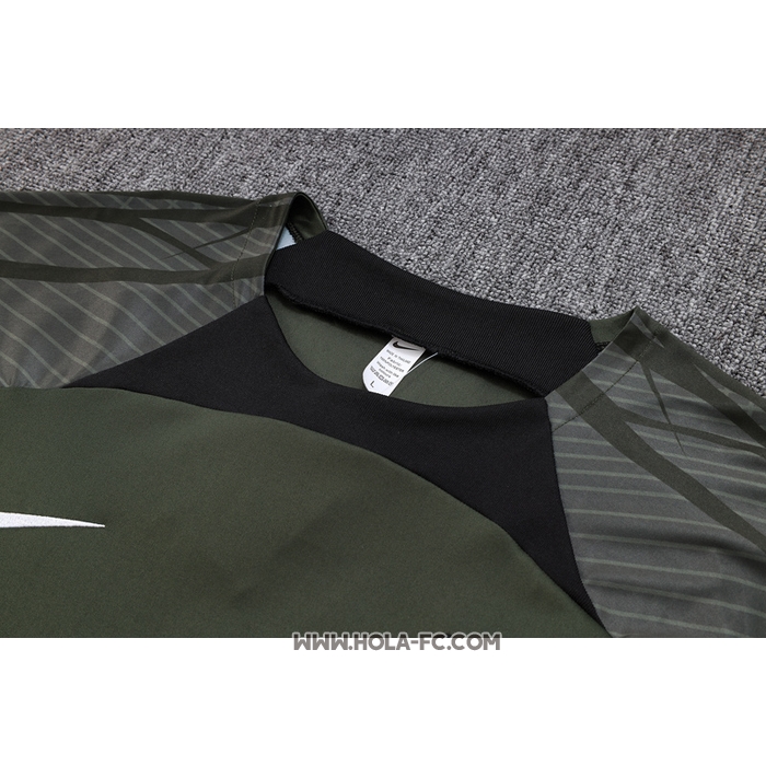 Chandal del Barcelona 2023-2024 Manga Corta Verde Oscuro - Pantalon Corto